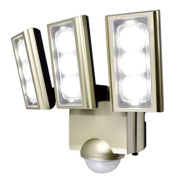 セキュリティ・センサーライト 白色LED/防水仕様 エクステリア照明 エルパ (ELPA) コンセン...