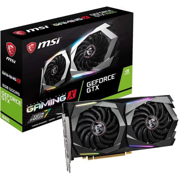 グラフィックボード MSI GeForce GTX 1660 GAMING X 6G グラフィックス...