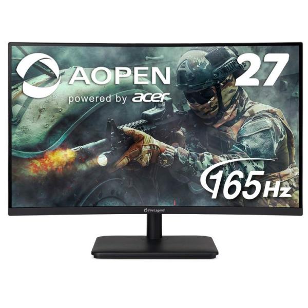 ゲーミングモニター AOPEN 湾曲 曲面 27HC5RPbiipx 27インチ 165Hz 5ms...