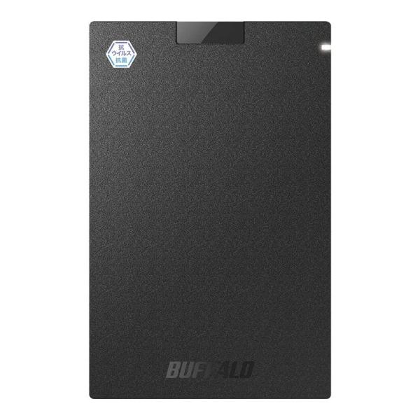 外付けストレージ バッファロー BUFFALO 抗ウイルス・抗菌ポータブルSSD USB3.2(Ge...