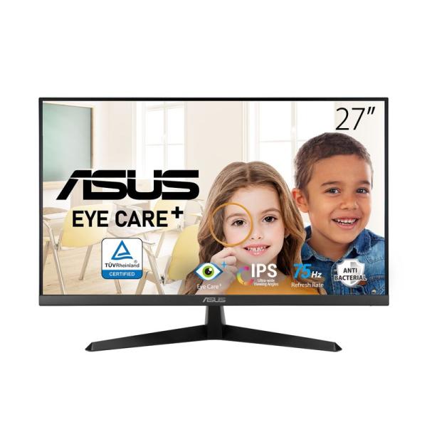 ASUS モニター Eye Care VY279HE 27インチ/フルHD/IPS/抗菌加工/75H...
