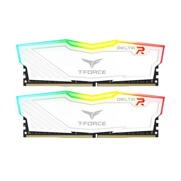 コンピューター・パーツ Team RGB WHITE発光型 DDR4 3200Mhz(PC4-256...