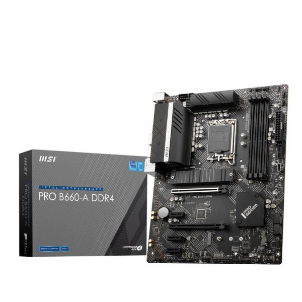 マザーボード MSI PRO B660-A DDR4 ATX Intel B660チップセット搭載 ...