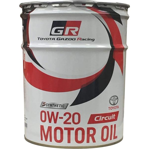 自動車用品 エンジンオイル トヨタ純正 GR Circuit 0W-20 20リットル