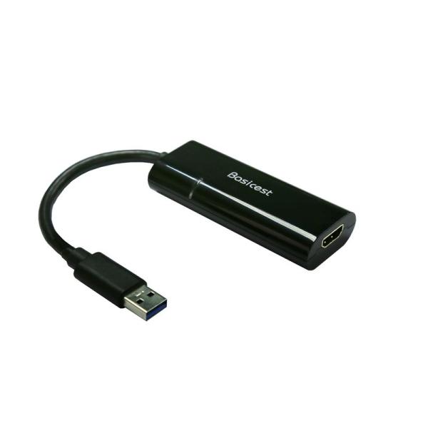 パソコン用変換アダプタ USBアクセサリー Basicest USB 3.0 to HDMI グラフ...