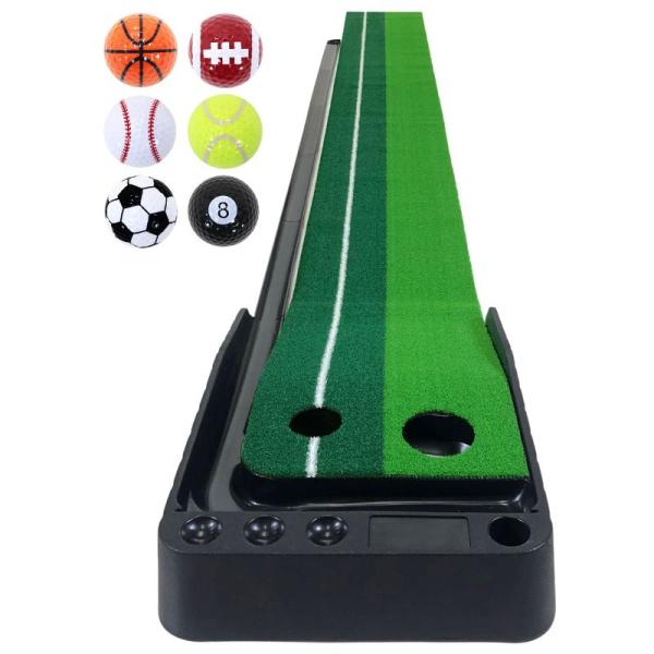 ゴルフパット練習器具 3M ゴルフ用品 GolfStyle パターマット 返球機能付き パター 練習...