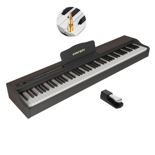 KIMFBAY 電子ピアノ 88鍵盤 ハンマーアクション midi デジタルピアノ の電子ピアノ シ...