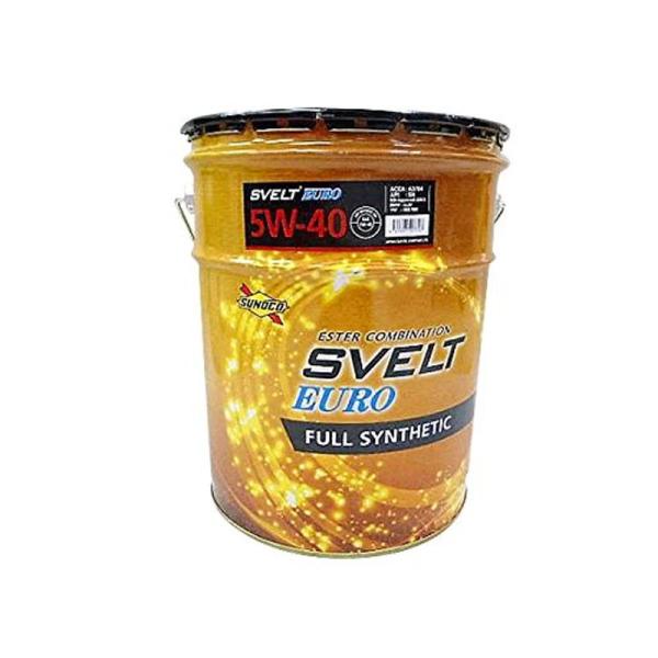 SUNOCO エンジンオイル Svelt EURO 5W-40 20L 全合成 エステル配合 SN/...