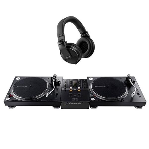 PLX-500-K + DJM-250MK2 + HDJ-X5-K パイオニア 音響機器 ヘッドホン...