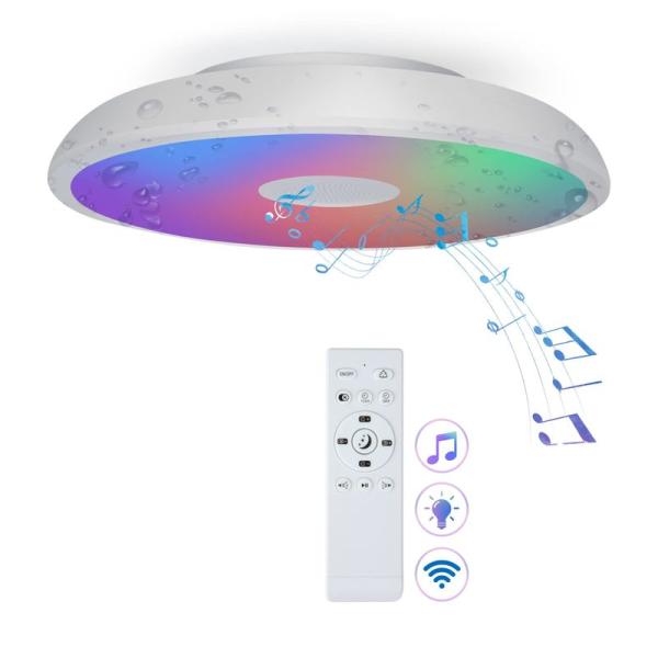 シーリングライト RGB 照明器具 CHYSONGOODS LED 4畳 防湿 内蔵のBluetoo...