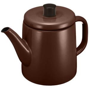 ピッチャー・冷水筒 1.5L 茶 キッチン用品 片手鍋 野田琺瑯 ポトル 日本製 PTR-1.5KB｜jjhouse