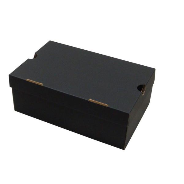 横井パッケージ 靴箱 Ｎ式タイプ NO2 310×200×120mm 黒 25枚セット