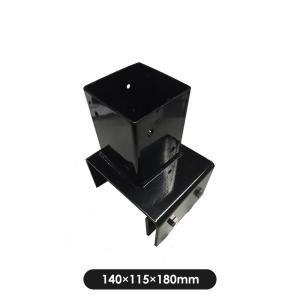 支柱固定 柱固定 ポスト固定 75角 固定金具 12cm用ブロック用ポール固定金具（75mm角用）