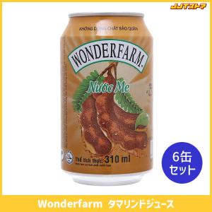 Wonderfarm タマリンドジュース 310ml x 6本 【南国ジュース ベトナム】