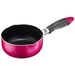 パール金属 クレア ふっ素加工 両口付ミニ鍋 14cm レッド H-9584