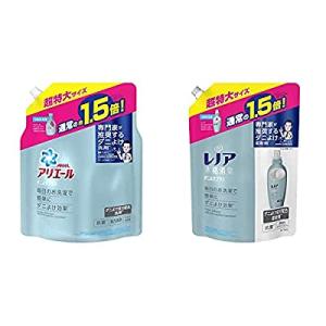 【セット買い】アリエール 液体 ダニよけプラス 洗濯洗剤 詰め替え 超特大   レノア 本格消臭 柔軟剤 ダニよけプラス 詰め替え 超特大