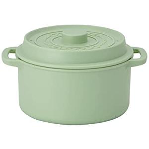 スケーター ココット風 電子レンジ鍋 680ml くすみグリーン 日本製 MWCP1