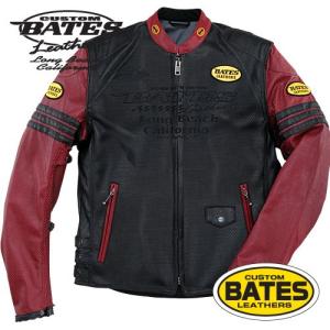 【送料無料】BJ-F1516TT　ベイツ　パンチホールシンセティックレザージャケット  BATES BJ-F1516TT Synthetic Leather Jackets