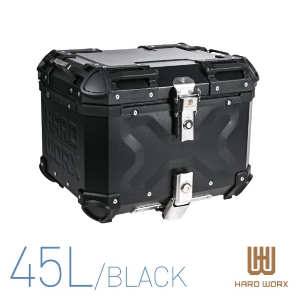 HXNE45 ハードワークス アルミトップケース 45リットル ブラック HARD WORX 45L...