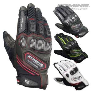 コミネ GK-167 カーボン プロテクトメッシュグローブ KOMINE 06-167 バイク スマホ対応グローブ メンズ  レディース ストリート スポーティ