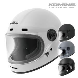 コミネ HK-190 ネオレトロフルフェイスヘルメット KOMINE 01-190 バイク ヘルメット 2024年春夏モデル｜バイク用品の車楽