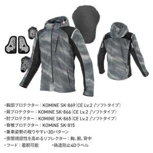コミネ メッシュジャケット JK-1355 エ...の詳細画像2