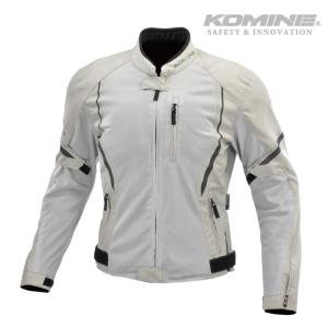 コミネ JK-146 LIGHTGREY プロテクトハーフメッシュジャケット KOMINE 07-146 バイク ジャケット CE規格パッド付 2022年新色
