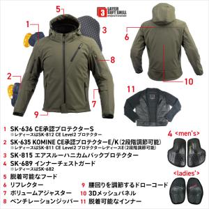 コミネ ジャケット JK-5792 プロテクト...の詳細画像5