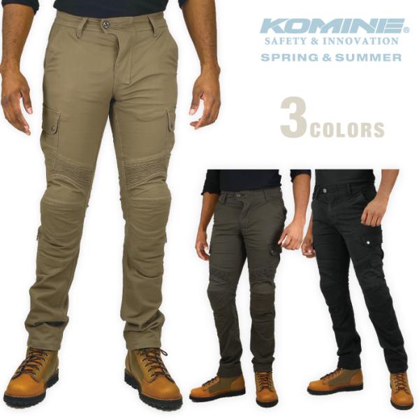 コミネ バイクパンツ PK-744 プロテクトライディングコットンカーゴパンツ KOMINE 07-...