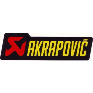アクラポビッチ 耐熱サイレンサー ステッカー 180X53mm アルミ AKRAPOVIC