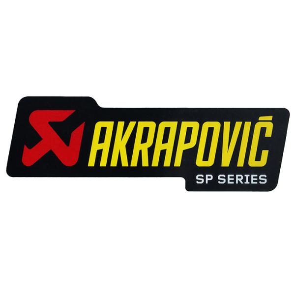 アクラポビッチ 耐熱サイレンサー ステッカー 150X44mm アルミ SPシリーズ AKRAPOV...