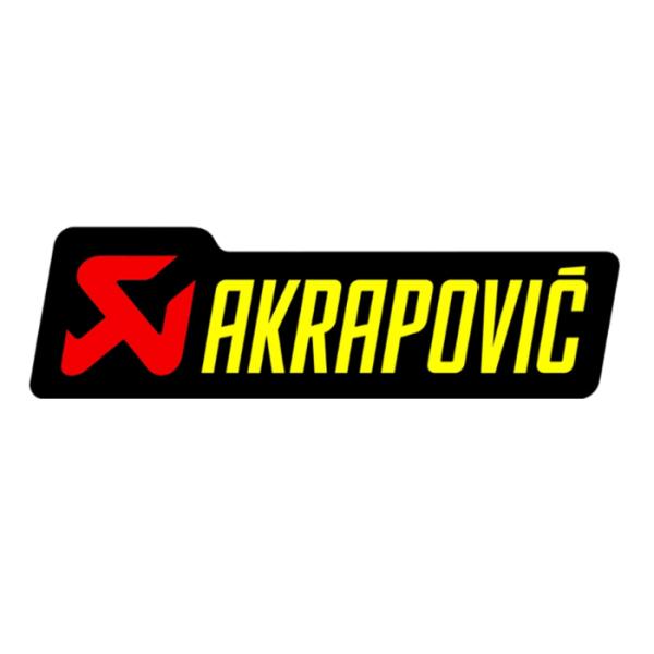 アクラポビッチ 耐熱サイレンサー ステッカー 70X21mm ポリ AKRAPOVIC