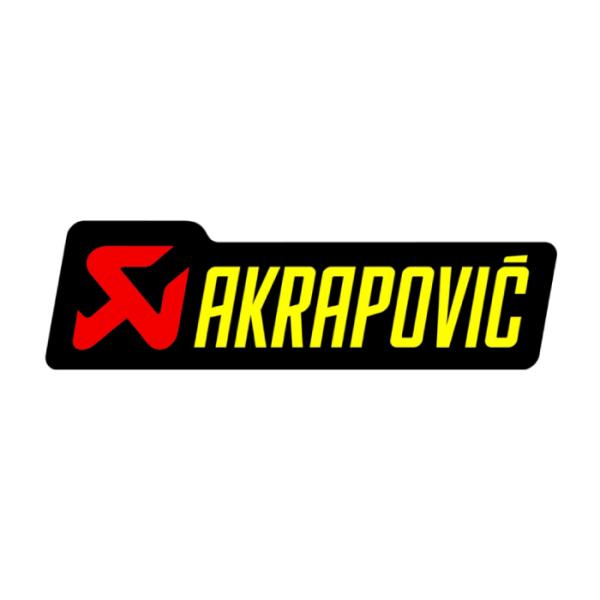アクラポビッチ 耐熱サイレンサー ステッカー 120X34.5mm アルミ AKRAPOVIC