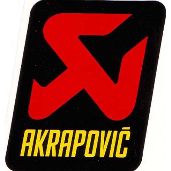 アクラポビッチ 耐熱サイレンサー ステッカー 57x60mm ポリ AKRAPOVIC