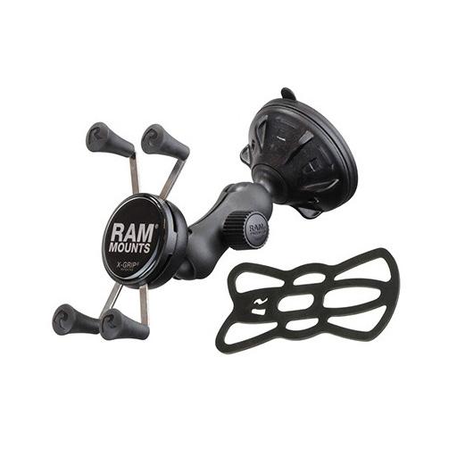 ラムマウント Xグリップ&amp;サクションベースセット スマートフォン用 テザー付 RAM MOUNTS ...