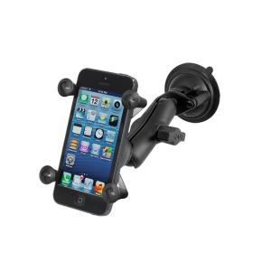 ラムマウント Xグリップ&amp;ツイストロックサクションベース スマートフォン用 テザー付 RAM MOU...