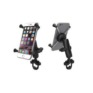 ラムマウント Xグリップ&amp;U字ハンドルバークランプ ファブレット用 テザー付 RAM MOUNT R...