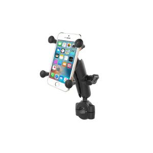 ラムマウント Xグリップ＆バーマウントベース スマートフォン用 標準アーム テザー付 RAM MOU...