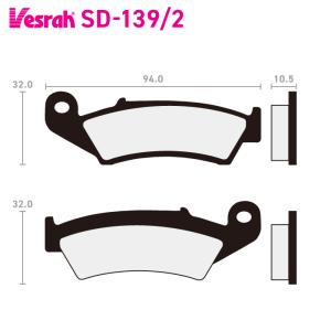 Vesrah ベスラ VD-248SRJL XX シンタードメタルレーシングパッド