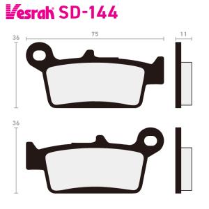 Vesrah ベスラ VD-205JL シンタードメタルビンテージパッド バイク