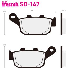 Vesrah ベスラ VD-9070JL シンタードメタルパッド バイク BMW F900R