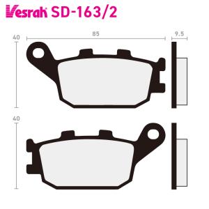 Vesrah ベスラ VD-163JL シンタードメタルパッド バイク ホンダ CB400A