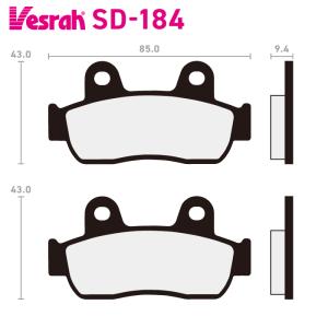 Vesrah ベスラ SD-147-2 レジンブレーキパッド バイク ホンダ CBR250R