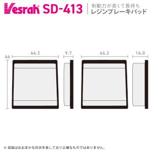Vesrah ベスラ VD-9070JL シンタードメタルパッド バイク BMW F900R
