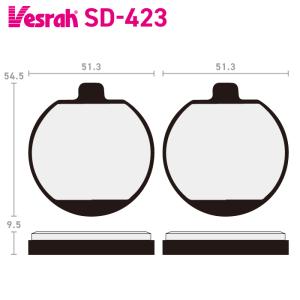 Vesrah ベスラ SD-414 レジンブレーキパッド ビンテージ バイク
