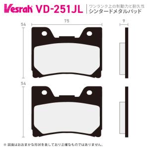 Vesrah ベスラ ZD-9031CT シンタードメタルスポーツパッド バイク