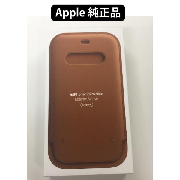 新品apple 純正正規品 iPhone 12 Pro MAX用レザースリーブ Apple MagS...