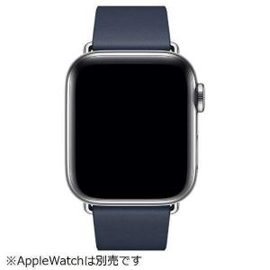 送料無料 アップル純正レザーベルトapple watchバンド 38mm/40mm/41mm用   ディープシーブルーモダンバックル　サイズ：S