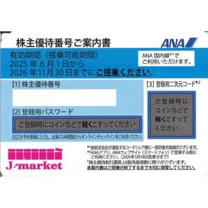 ANA（全日空 ) 黄色 株主優待券 番号通知可 有効期限2027年5月31日ご