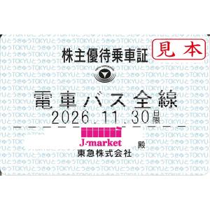 東急電鉄 株主優待乗車証定期券式(電車・バス全線...の商品画像